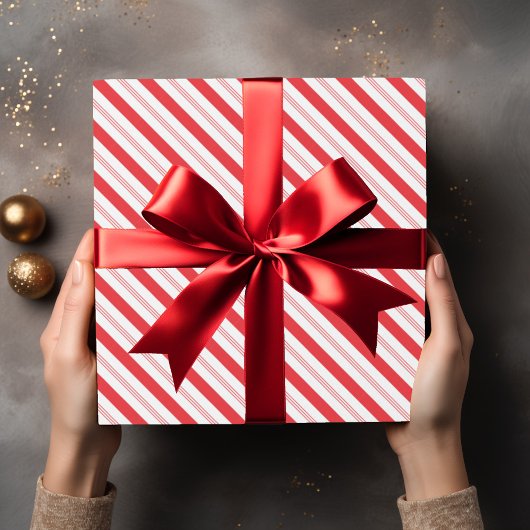 Candy Cane Stripe Pattern Cadeaupapier