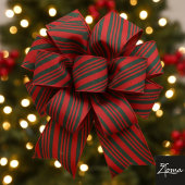 Candy Cane Stripe Red green Bow Festive Christmas  Grosgrain Lint