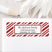 Candy Cane Stripe | Retouradres Etiket (Insitu)