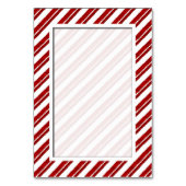 Candy Cane Stripe Vakantietafel Aantal Kaarten (Achterkant)