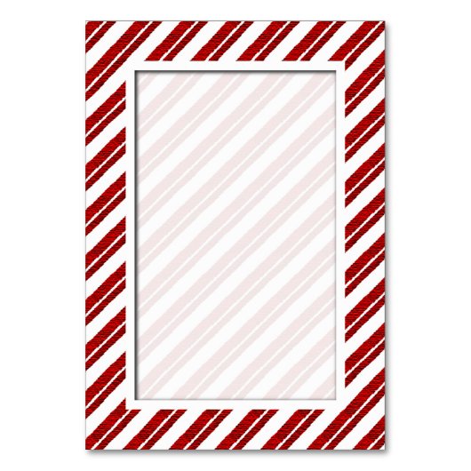 Candy Cane Stripe Vakantietafel Aantal Kaarten (Achterkant)