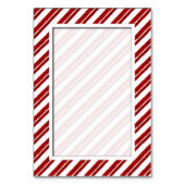Candy Cane Stripe Vakantietafel Aantal Kaarten (Voorkant)