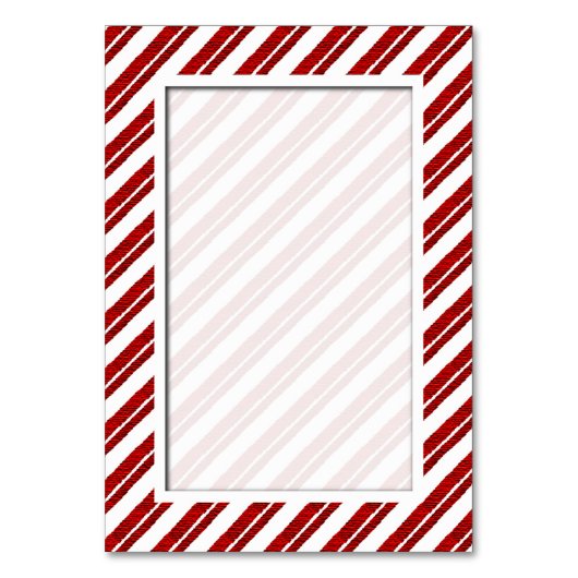 Candy Cane Stripe Vakantietafel Aantal Kaarten (Voorkant)