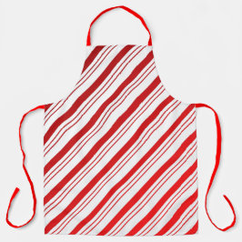 Candy Cane Striped Apron Schort