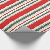 Candy Cane Striped Cadeaupapier (Hoek)
