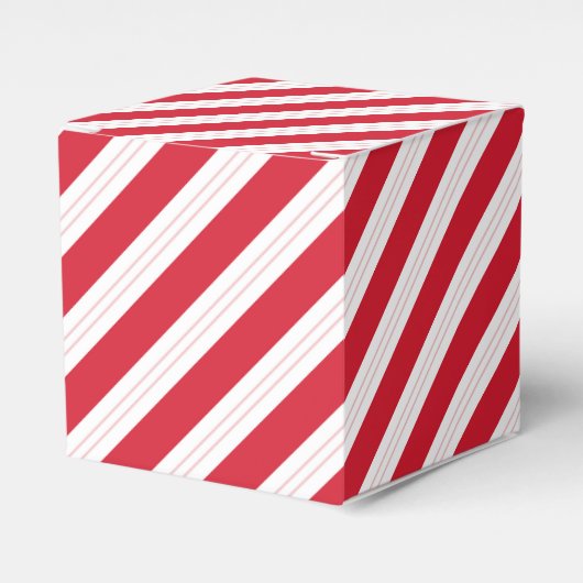 Candy Cane Striped Christmas Party Favor Gift Box Bedankdoosjes (Voorkant Zijde)