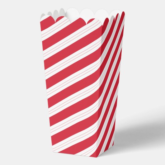 Candy Cane Striped Christmas Popcorn Box Bedankdoosjes (Achterkant)