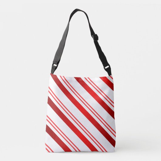 Candy Cane Striped Crossbody Tas (Achterkant)