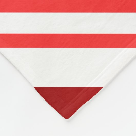 Candy Cane Striped Fleece Deken (Hoek)