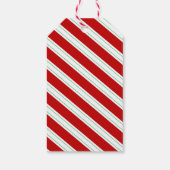 Candy Cane Striped Gift Label Cadeaulabel (Achterkant)