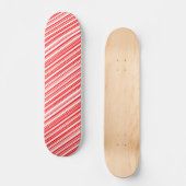 Candy Cane Striped Kerstsk8 4Jim Skateboard (Voorkant)