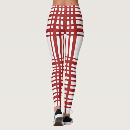 CANDY CANE STRIPED LEGGINGS (Achterkant)