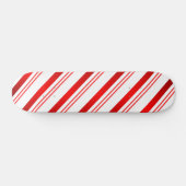 Candy Cane Striped Persoonlijk Skateboard (Horizontaal)