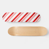 Candy Cane Striped Persoonlijk Skateboard (Horizontaal)