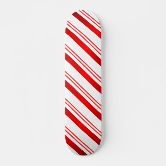Candy Cane Striped Persoonlijk Skateboard (Voorkant)