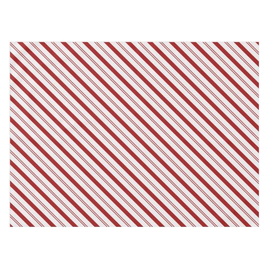 Candy Cane Striped Tafelkleed (Voorkant (Horizontaal))