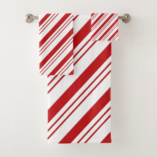 Candy Cane Stripes Bad Handdoek (Insitu)
