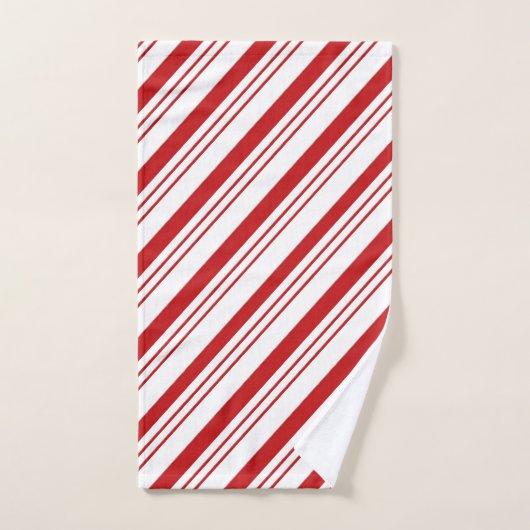 Candy Cane Stripes Bad Handdoek (Handdoek)