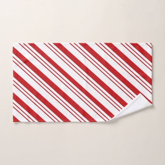Candy Cane Stripes Bad Handdoek (Handdoek)