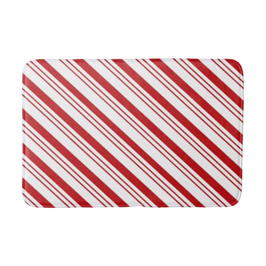 Candy Cane Stripes Badmat (Voorkant)