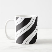 Candy Cane Stripes Black and White Koffiemok (Links)