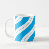 Candy Cane Stripes Blue Christmas Koffiemok (Links)