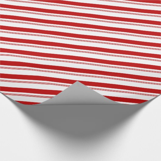 Candy Cane Stripes Cadeaupapier (Hoek)