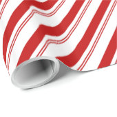 Candy Cane Stripes Cadeaupapier (Rol Hoek)