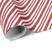 Candy Cane Stripes Country Red & White Cadeaupapier (Rol Hoek)
