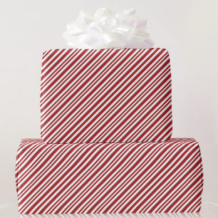 Candy Cane Stripes Country Red & White Cadeaupapier