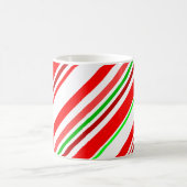 Candy Cane Stripes Diagonaal rood wit Koffiemok (Center)