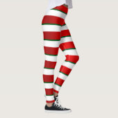 Candy Cane Stripes - geen spieken - Humor Leggings (Rechts)