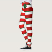 Candy Cane Stripes - geen spieken - Humor Leggings (Links)