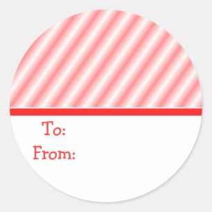 Candy Cane Stripes Gift Labels