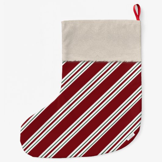 Candy Cane Stripes Grote Kerstsok (Achterkant)