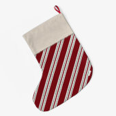 Candy Cane Stripes Grote Kerstsok (Achterkant (Hangend))