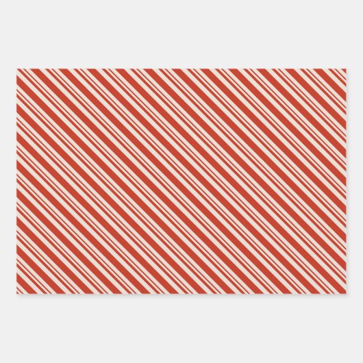 Candy Cane Stripes Inpakpapier Vel (Voorkant 2)