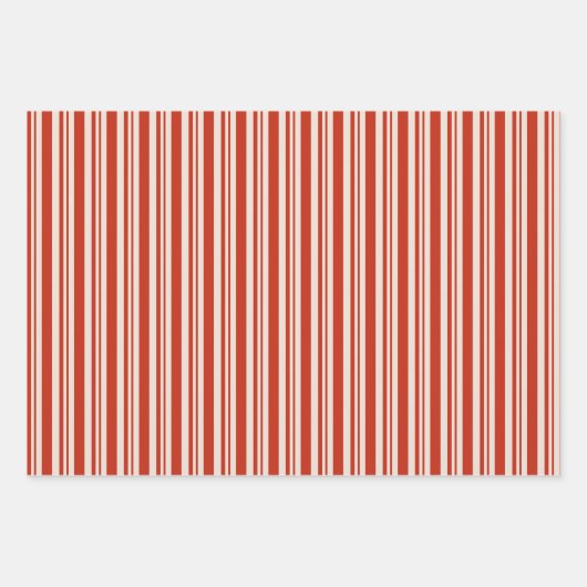 Candy Cane Stripes Inpakpapier Vel (Voorkant)