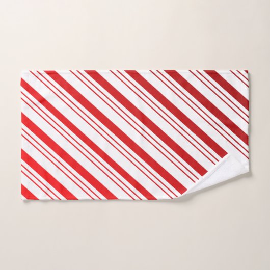 Candy Cane Stripes Kerst Handdoek Set (Handdoek)