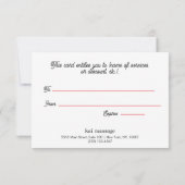 Candy Cane Stripes Kerstcadeaubon (Achterkant)