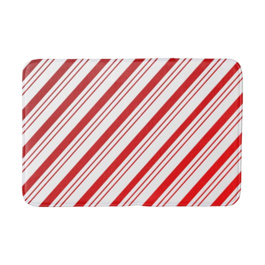 Candy Cane Stripes Kerstmis Badmat (Voorkant)