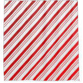 Candy Cane Stripes Kerstmis Douche Gordijn (Voorkant)