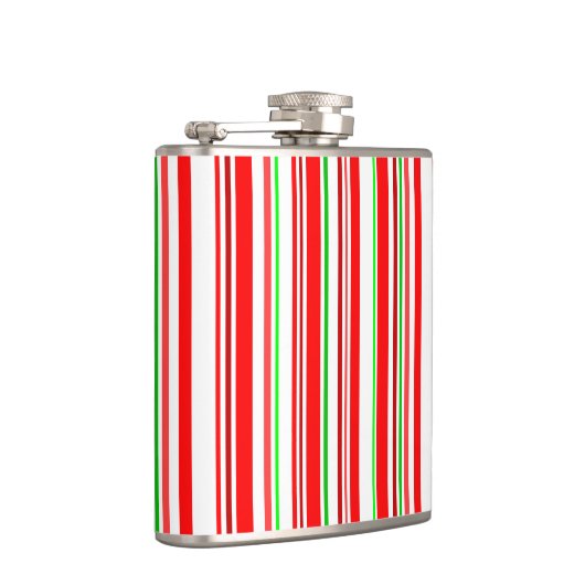 Candy Cane Stripes Kerstmis Holiday Heupfles (Rechts)