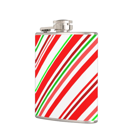 Candy Cane Stripes Kerstmis Holiday Heupfles (Links)