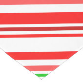 Candy Cane Stripes kerstrood wit groen Medium Tafelloper (Hoek)