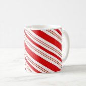 Candy Cane Stripes Koffiemok (Voorkant rechts)