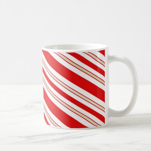 Candy Cane Stripes Koffiemok (Rechts)
