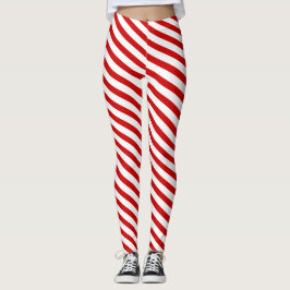 Candy Cane Stripes Leggings