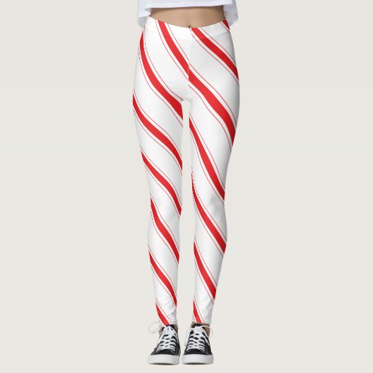 Candy Cane Stripes Leggings (Voorkant)