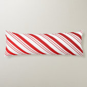 Candy Cane Stripes Lichaamskussen (Voorkant)